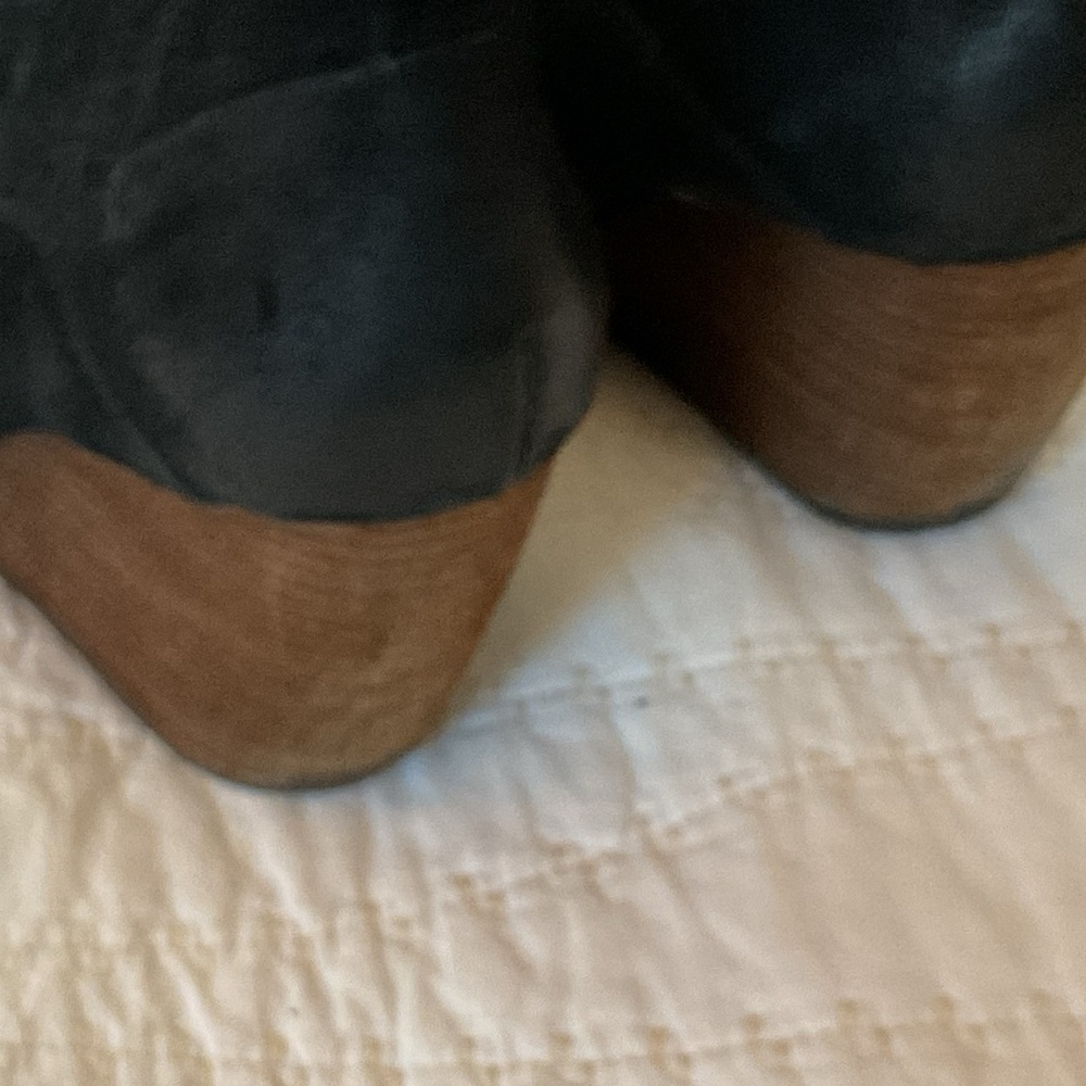 Kork-Ease Verdelet Black Suede Wedge Bootie 8 - Picture 8 of 9